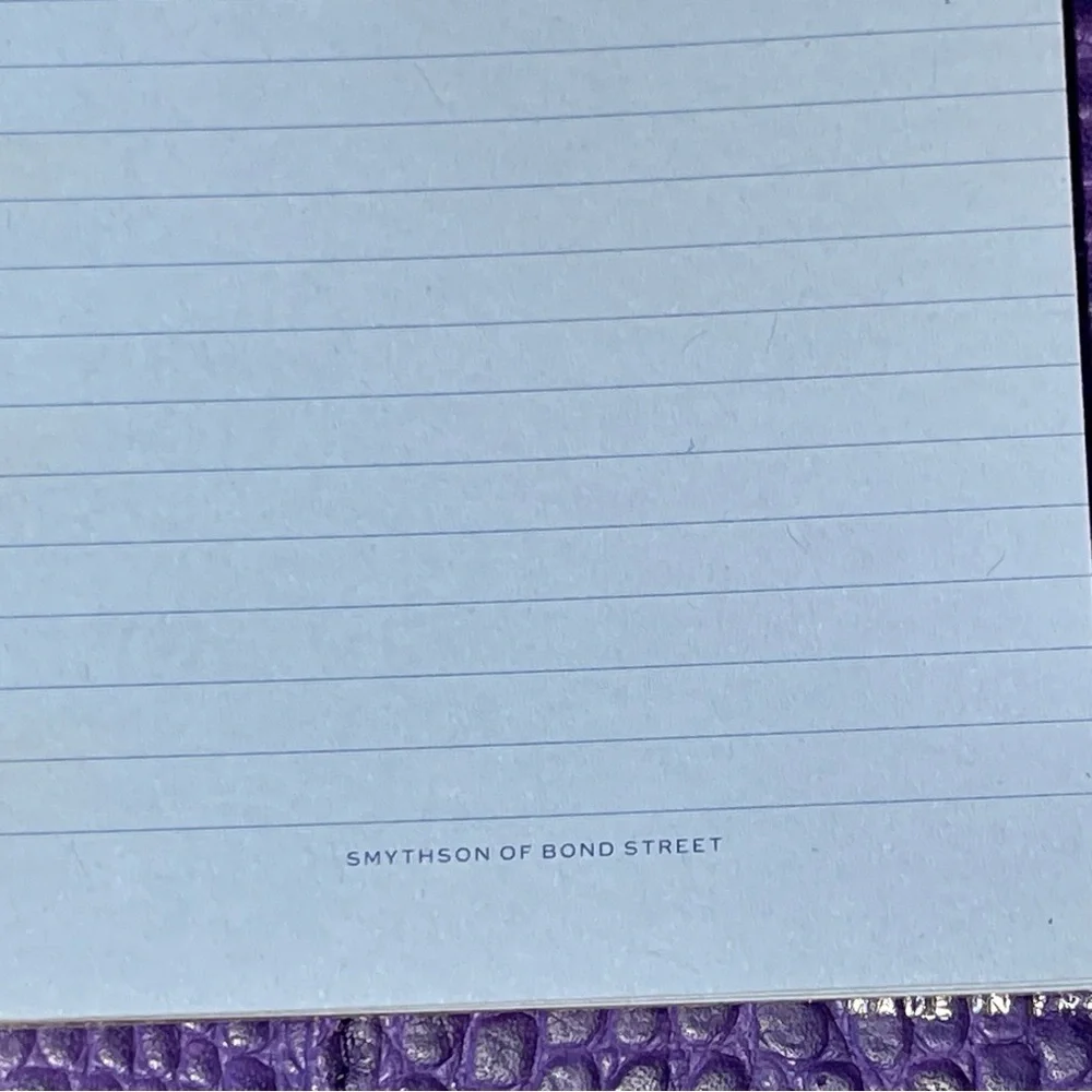 Smythson of Bond Street Bijou Organizer | Mara Purple Crocodile-Embossed Leather